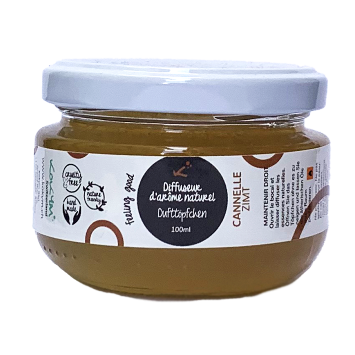 Bocal aromatique naturelle -  Cannelle, ambiance chaleureuse - 100ml - Kokym Switzerland
