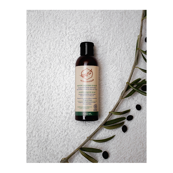 Bio-Flüssigseife Aleppo - 100ml - Le Sultan d'Alep
