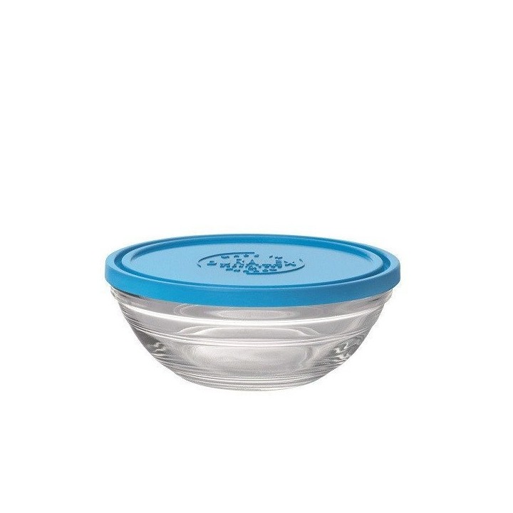 FreshBox/Saladie rond en verre trempé avec couvercle - 14cm - Duralex