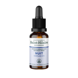 Macérat-mère BIO (Gemmothérapie), Complexe N°8, Nuit (Help'Sommeil) - 30ml - Saint-Hilaire