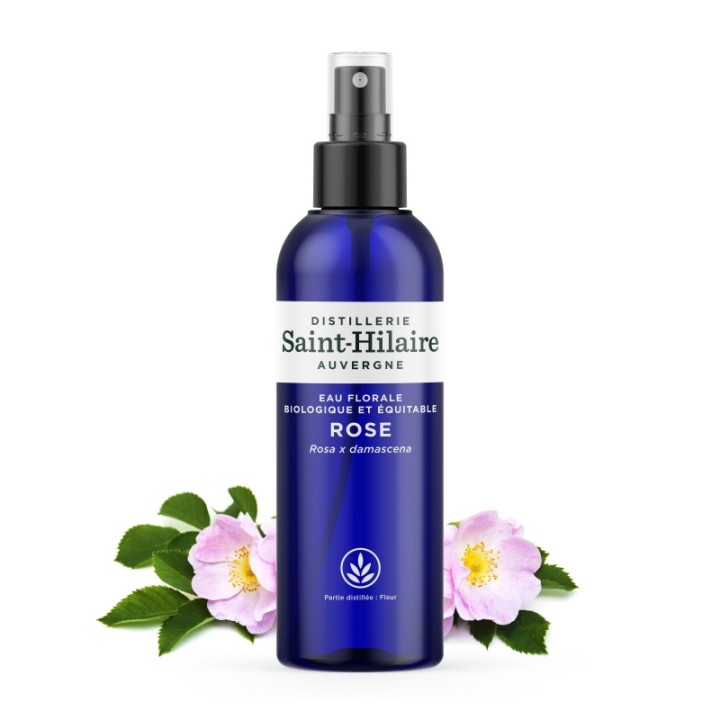 Hydrolat Aromatique BIO (Eau Florale) de Rose de Damas - 200ml - De Saint Hilaire