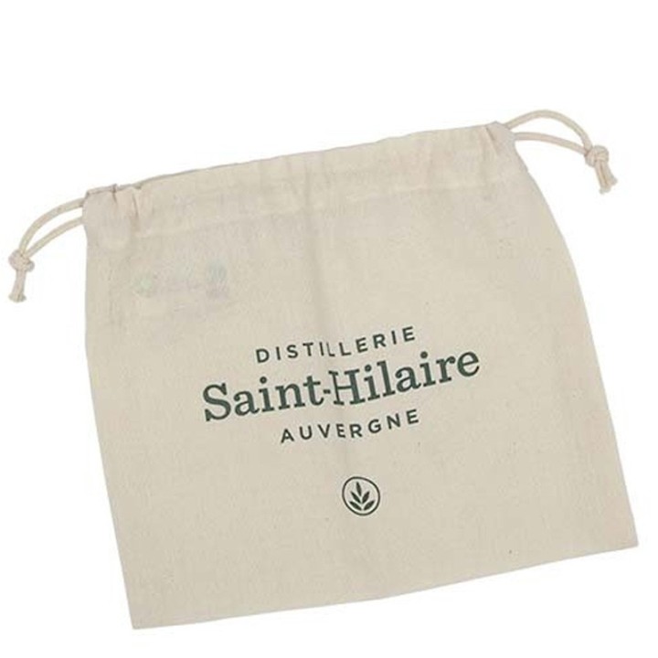 Pochette 100% coton biologique GOTS & Commerce équitable - 20 x 17cm -  Saint-Hilaire
