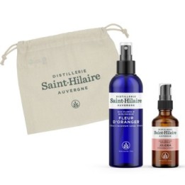 Ma trousse, "Rituel Visage" pour peaux mixtes: Hydrolat d'oranger et Huile de jojoba - Saint-Hilaire