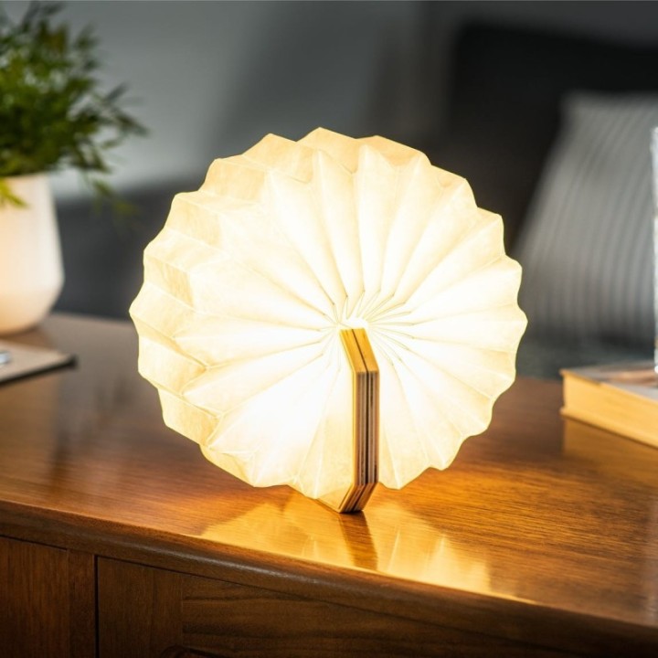 Lampada a fisarmonica in bambù - Gingko Design