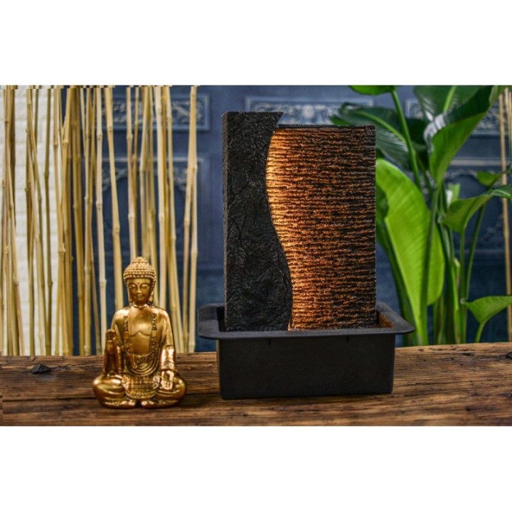 Zimmerbrunnen - "Jati" (mit LED-Band)- Zen'Light