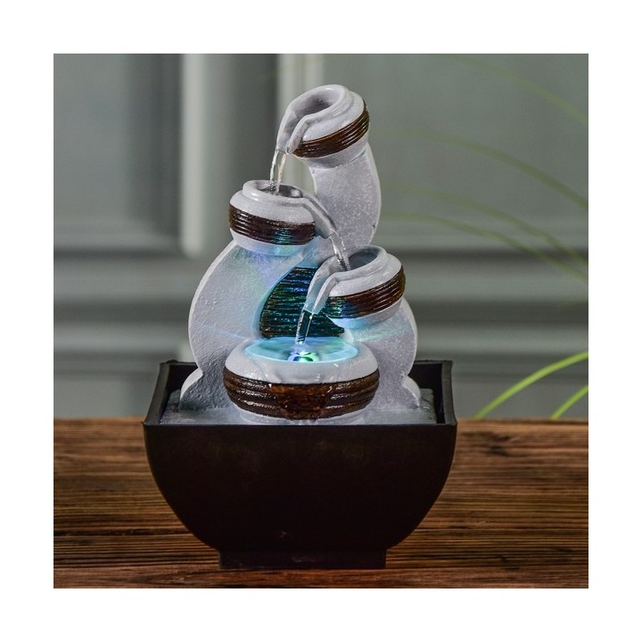 Zimmerbrunnen - "Kara" (mit LED-Beleuchtung)- Zen'Light