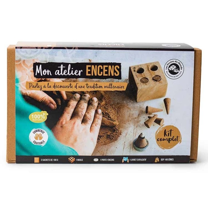 Set "Il mio laboratorio di incenso fai da te" per creare il vostro incenso, 100% naturale - Aromandise