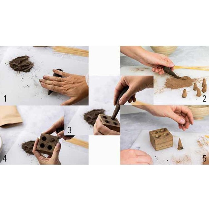 Set "Il mio laboratorio di incenso fai da te" per creare il vostro incenso, 100% naturale - Aromandise