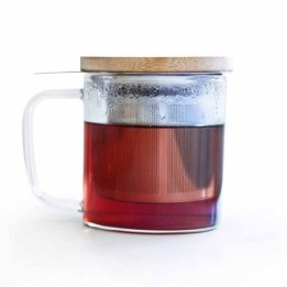 Mug aus Borosilikatglas mit Deckel und integriertem Filter - 0,35L - Aromandise