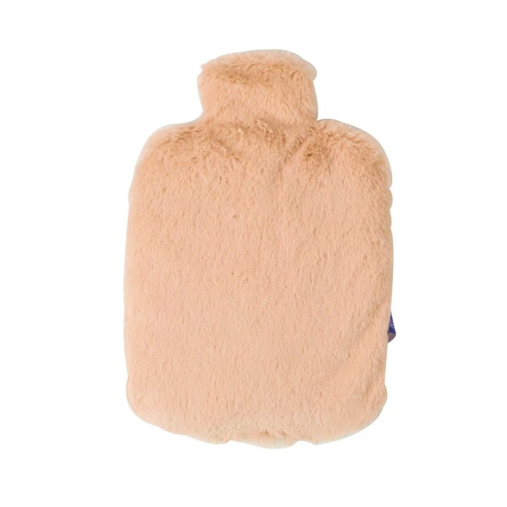 Wärmflascheaus Weizen und Lavendel, zum Erwärmen in der Mikrowelle - Koralle - Pelucho (L'artisan du Bien-être)