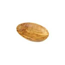 Ovale handgefertigte Schale aus Olivenholz - 9 cm - Olivenholz Erleben