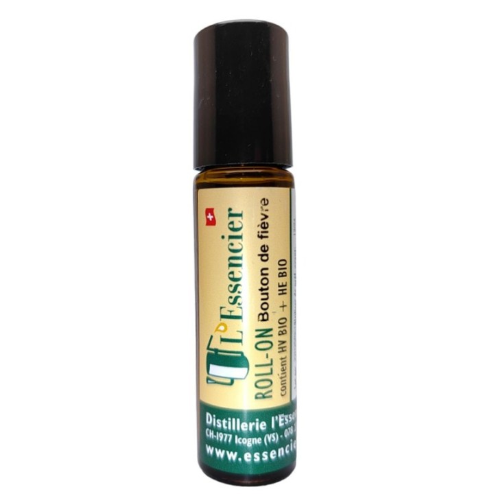 Roll on à bille "Bouton de fièvre" du Valais aux huiles essentielles - 10ml - L'essencier