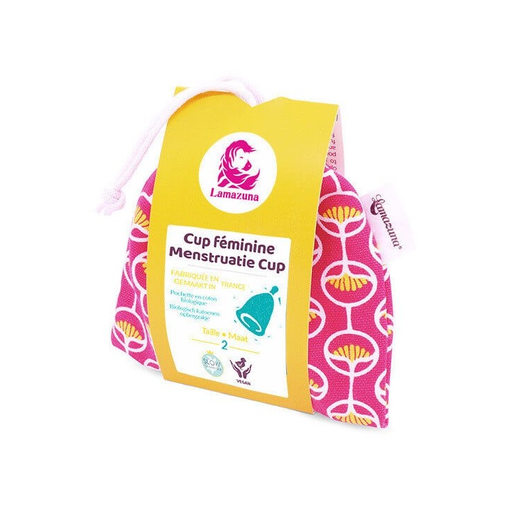 Coppetta mestruale, 100% silicone medicale, 100% francese - Dimensione 2 - Lamazuna
