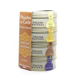 Pacchetto Scoperta, Selezione Legno di Cade (Incenso Naturale) "Orientale" - 4x 35gr - Cade Ambiance