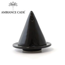 Merlin-Lampe zum Verbrennen von Kade-Holz, Schwarz - Ambiance Cade