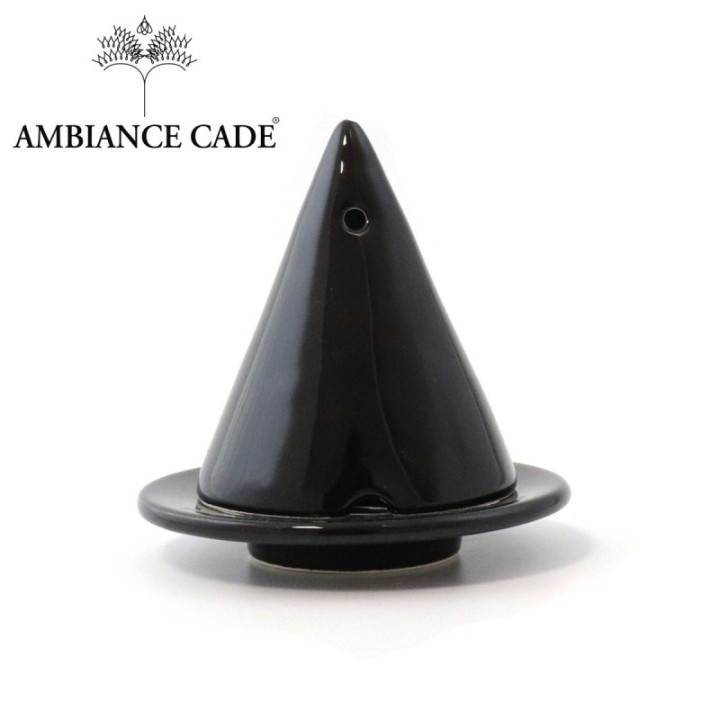 Merlin-Lampe zum Verbrennen von Kade-Holz, Schwarz - Ambiance Cade