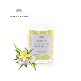 Candela ad olio Cade, Profumo Fleur de Tiaré - 400g, circa 45h - Ambiance Cade