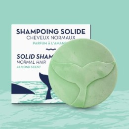 Shampoo solido per capelli normali, profumo di mandorla - 85g - The Green Emporium