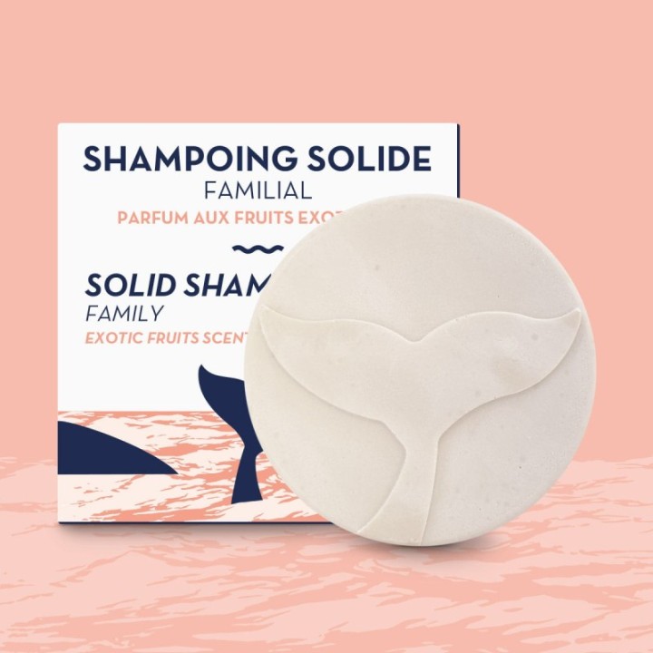 Festes Shampoo für die Familie, Duft von exotischen Früchten - 85g - The Green Emporium