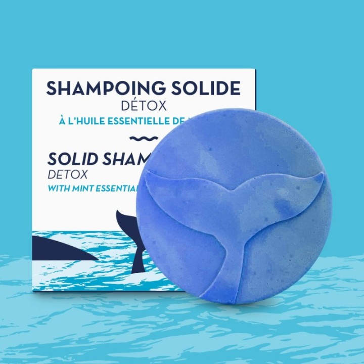 Shampoo solido Detox, profumo di menta - 85 g - The Green Emporium