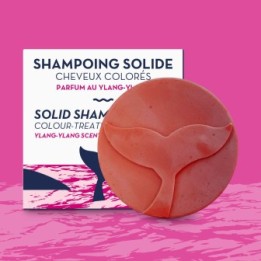 Shampoo solido per capelli colorati, profumo di Ylang-Ylang - 85 g - The Green Emporium