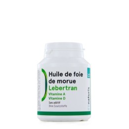Huile de foie de morue, Vitamine A & D - 200 gélules (165mg) - BIOnaturis