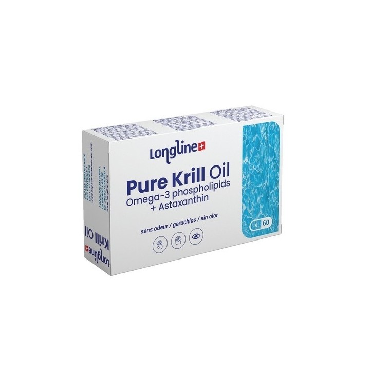 Omega 3: Reines Krillöl + Astaxanthin - 60 Licaps - Longline