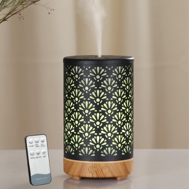 Diffusore di oli essenziali a ultrasuoni in metallo - SOFIA - ZEN'Arôme