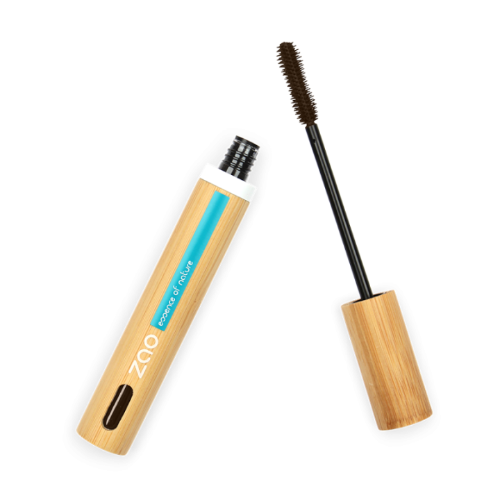 Mascara Velluto, Occhi Intensi - 100% Naturale, Biologico e Vegano - N° 081, Marrone - Zao