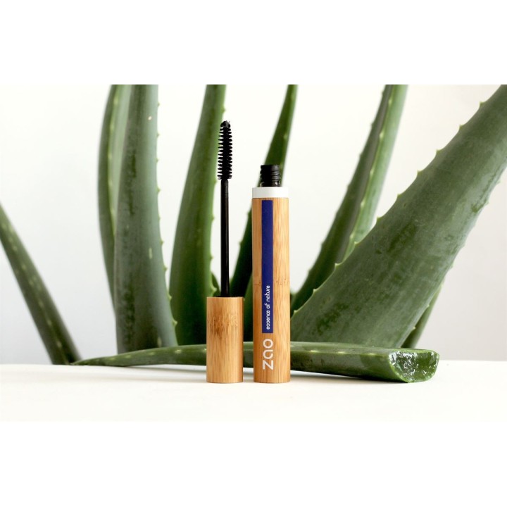 Mascara BIO Aloe vera, Définition & comfort - N° 091, Brun foncé - 7ml - Zao