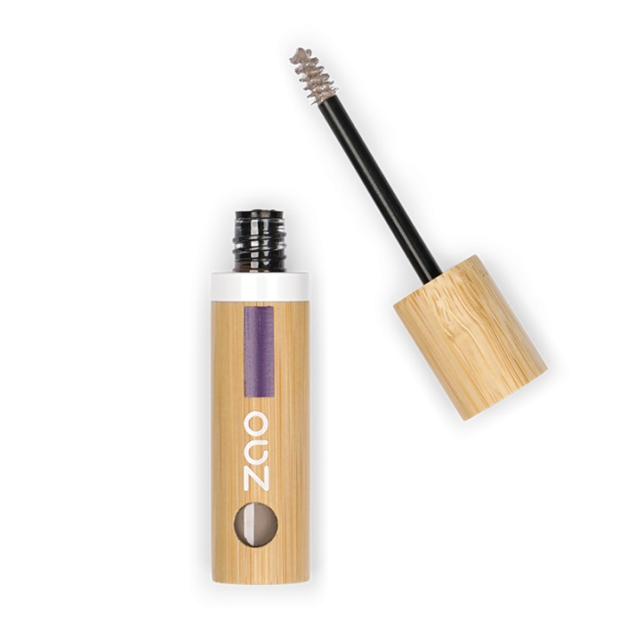 Mascara sourcils, Colore et donne du volume - 100% naturel, Bio & Vegan - N° 051, Blond - Zao