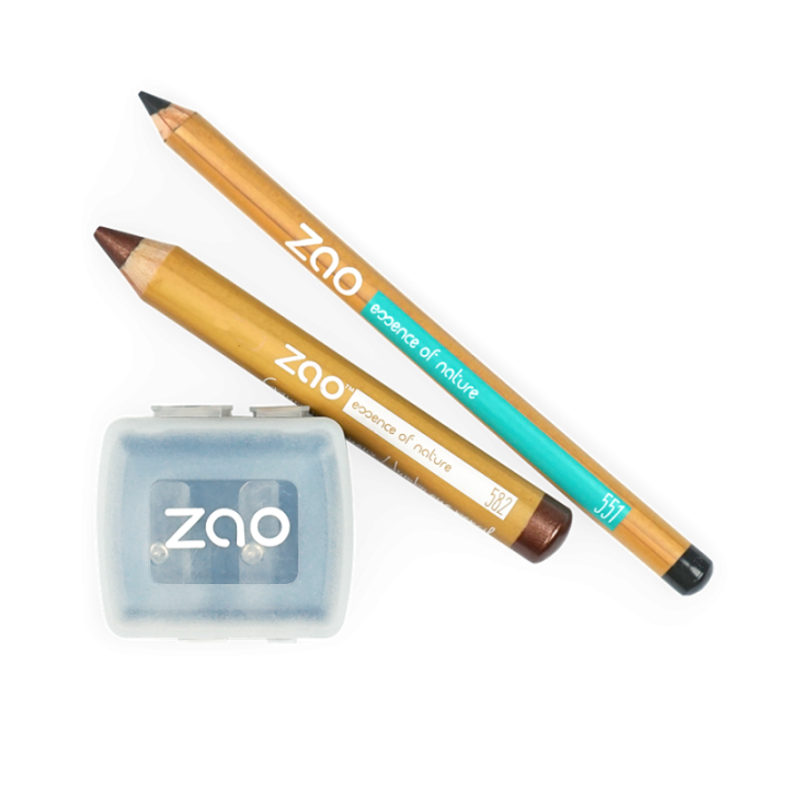 Bleistiftspitzer die 2 Make-up-Stiftspitzen Zao, N°761 - Zao