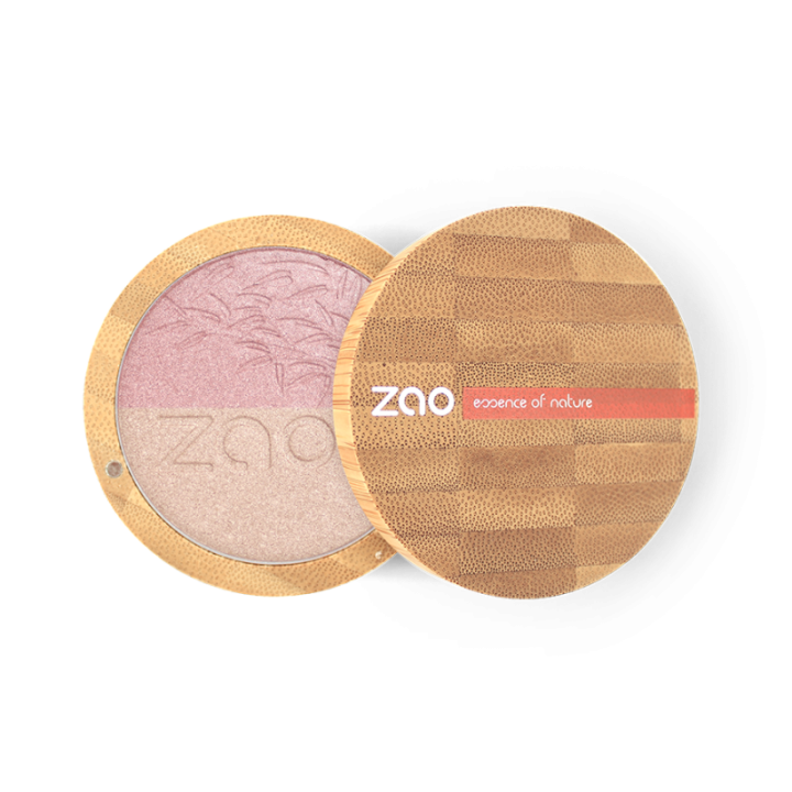 Polvere magica lucidante, illuminante e iridescente - 100% naturale, biologica e vegana - N° 311, Duo - Zao