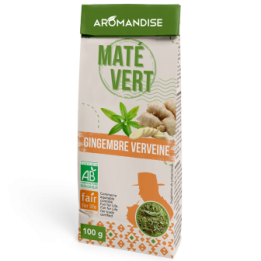 Maté vert sauvage du Brésil, Gingembre & Verveine - Bio & Fairetrade - 100g - Aromandise