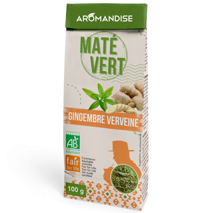 Maté verde brasiliano selvaggio, menta e liquirizia - Biologico - 100g - Aromandise