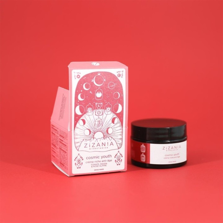 Cosmic Youth, Crème riche anti-âge - Suisse & Bio - 50ml - Zizania