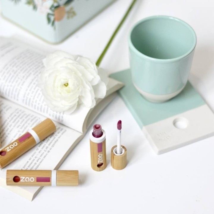 Encre à lèvres, Fini mat & longue tenue - 100% Naturel, Bio & Vegan - N° 44x, MOD - Zao