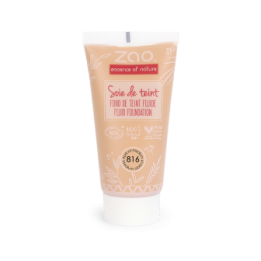 Seide Teint (Fluid Foundation) - 100% natürlich, Bio & Vegan - N°816, Medium apricot - Zao