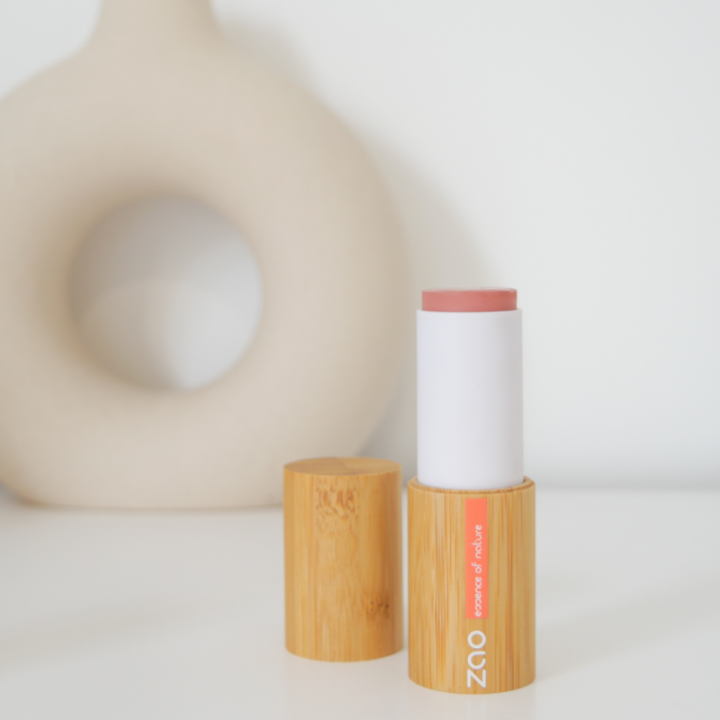 Blush stick (fard) - 100% naturale, biologico e vegano - N°842, Rosa Papavero - Zao