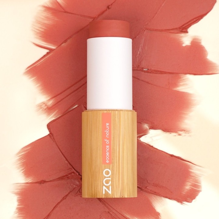 Blush stick (fard) - 100% naturale, biologico e vegano - N°841, Legno di rosa - Zao