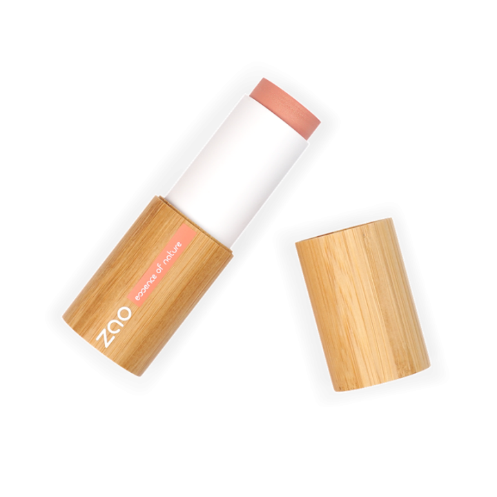 Blush stick (fards à joues en stick) - 100% naturel, Bio & Vegan - N°841, Bois de rose - Zao