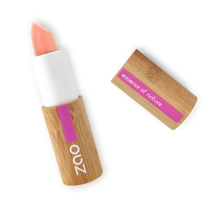 Rouge à lèvres & Baume Cocoon - 100% Naturel, Bio & Vegan - N° 415,  Nude pêche - Zao