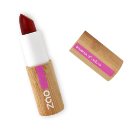 Lippenstift & Balsam Cocoon - 100% Natürlich, Bio & Vegan - Nr. 413, Bordeaux - Zao