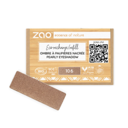 Perlmutt Lidschatten (in Nachfüllpackung) - 100% natürlich, bio & vegan - Nr. 106, Bronze - Zao