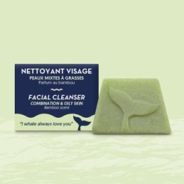 Fester Gesichtsreiniger, Mischhaut bis fettige Haut, Bambusduft - 30ml - The Green Emporium