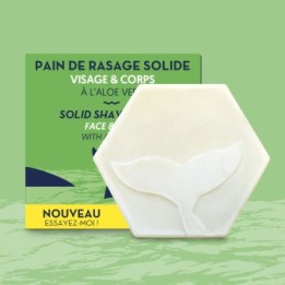 Festes Rasierpad, Gesicht & Körper, mit Aloe Vera - 85ml - The Green Emporium