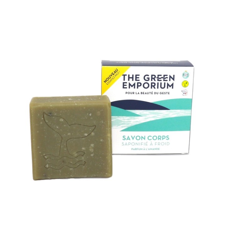 Körperseife, kaltverseifte Seife, Mandelduft - 100g - The Green Emporium