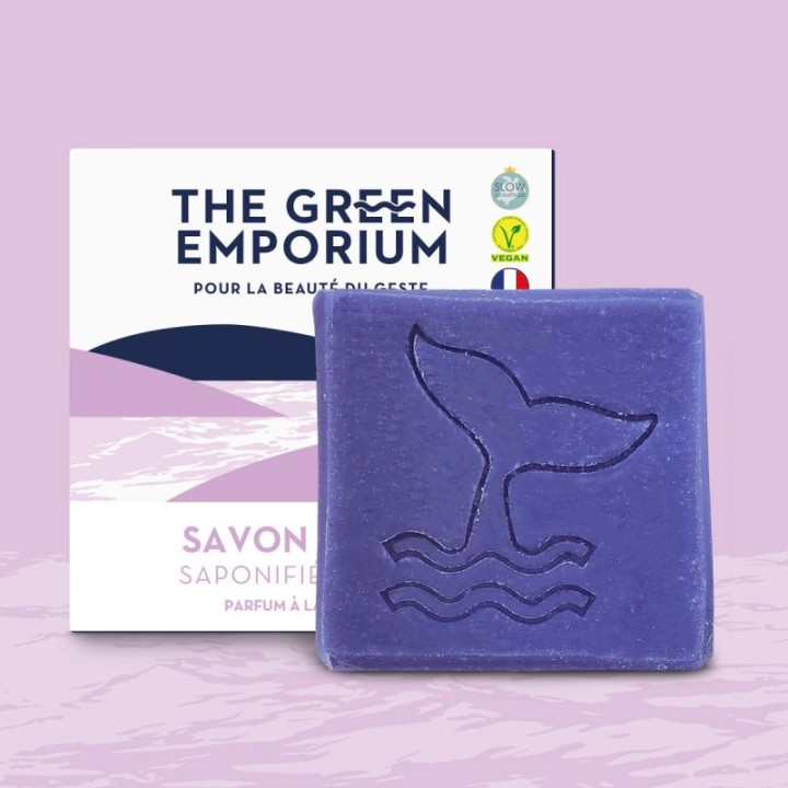 Körperseife, kaltverseifte Seife, Lavendelduft - 100g - The Green Emporium
