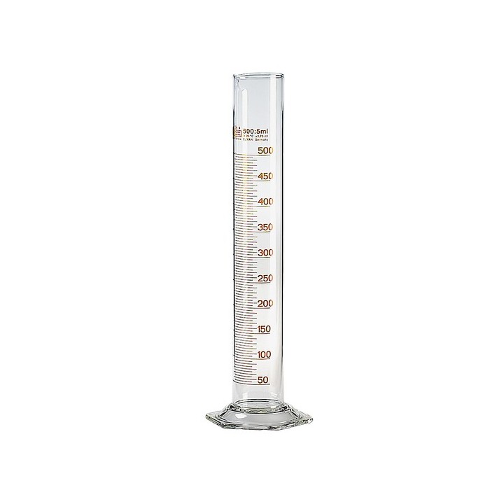 Cilindri graduati in vetro borosilicato (forma alta) con graduazione in ml - 1 pezzo di MODml