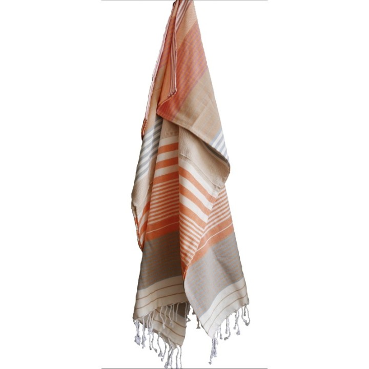 Fouta aus biologischer Baumwolle, SUD Kollektion, India Gold - 100x200cm - Karawan